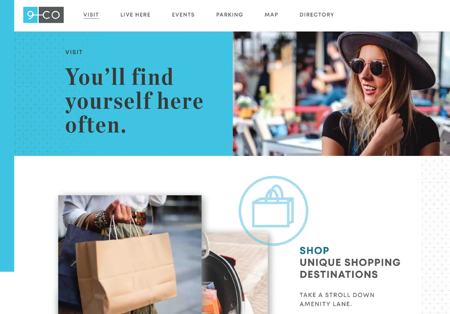 Screenshot of WordPress website for real estate development project created by FIREANT STUDIO